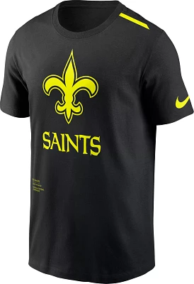 Nike Men's New Orleans Saints 2023 Volt Black T-Shirt