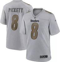 Nike Men's Pittsburgh Steelers Kenny Pickett #8 Atmosphere Grey Game Jersey