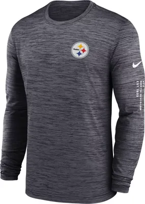 Nike Men's Pittsburgh Steelers Sideline Alt Black Velocity Long Sleeve T-Shirt