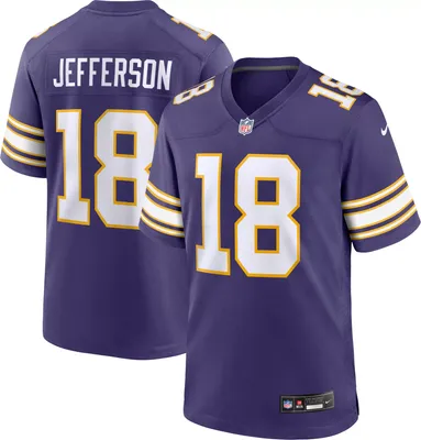 Nike Men's Minnesota Vikings Justin Jefferson #18 Alternate Purple Game Jersey