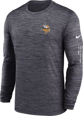 Nike Men's Minnesota Vikings Sideline Alt Black Velocity Long Sleeve T-Shirt