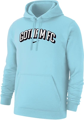 Nike Adult NJ/NY Gotham FC Wordmark Light Blue Pullover Hoodie