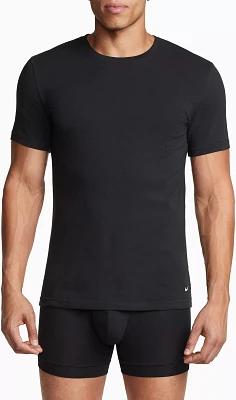 Nike Men's Dri-FIT Essential Cotton Stretch Slim Fit Crew Neck Undershirt - 2 Pack