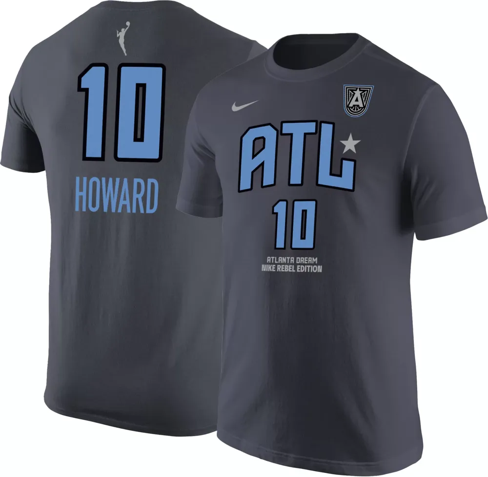 Nike Adult Atlanta Dream Rhyne Howard #10 Grey T-Shirt