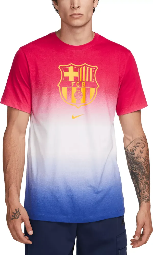 Nike FC Barcelona 2023 Dipdye Crest White T-Shirt