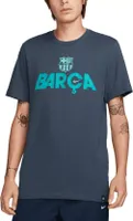 Nike Adult FC Barcelona 2023 Mercurial Blue T-Shirt