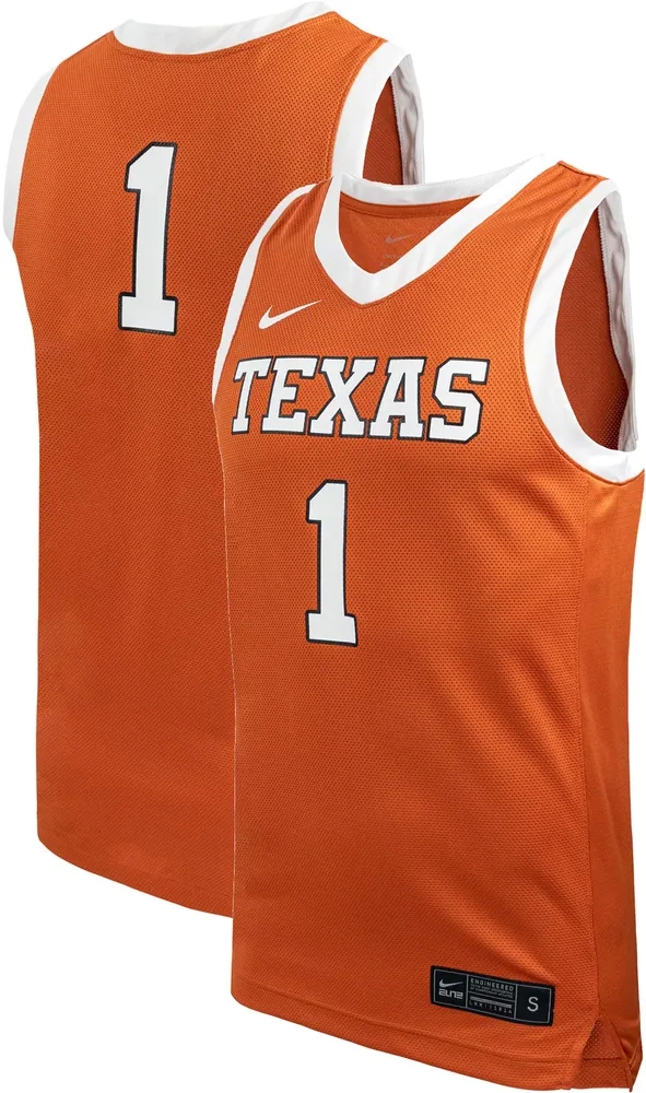 Nike Women's Texas Longhorns #1 Burnt Orange Replica Basketball Jersey