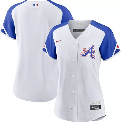 Nike Women's Atlanta Braves 2023 City Connect Blank Cool Base Jersey