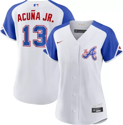 Nike Women's Atlanta Braves 2023 City Connect  Ronald Acuña Jr. #13 Cool Base Jersey