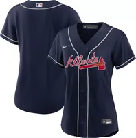 Nike Women's Replica Atlanta Braves Blank Navy Cool Base Jersey