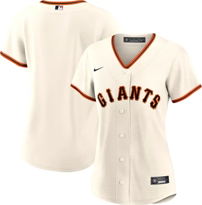 Nike Women's Replica San Francisco Giants Blank Cream Home Cool Base Jersey