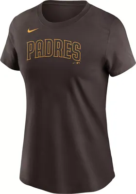 Nike Women's San Diego Padres Manny Machado #3 Brown T-Shirt