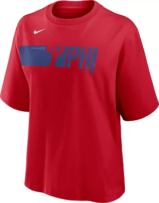 Nike Women's Philadelphia Phillies Red Knock Boxy T-Shirt