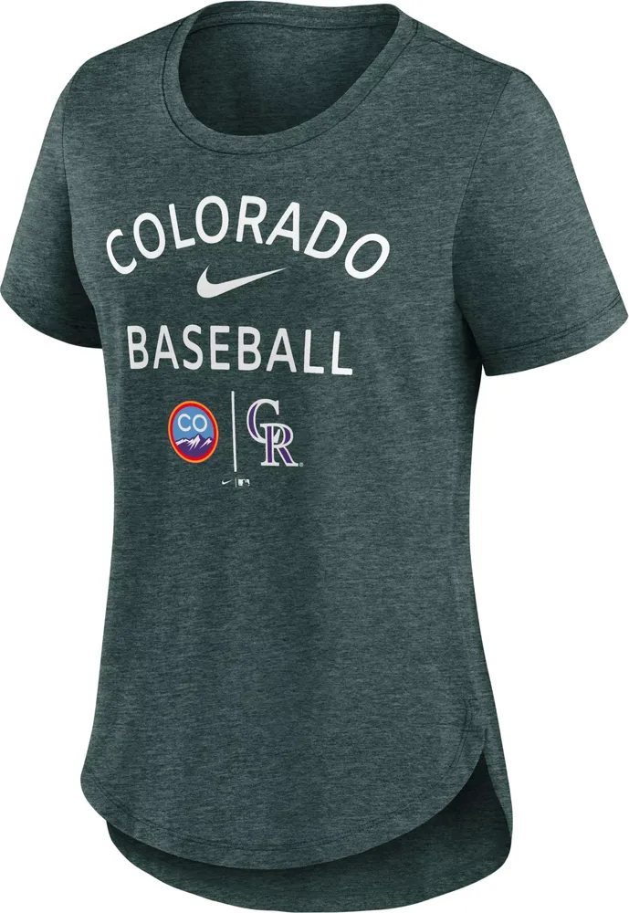 Nike Women's Colorado Rockies City Connect Tri-Blend T-Shirt