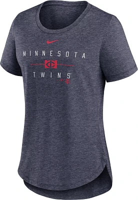 Nike Women's Minnesota Twins Navy Knockout T-Shirt