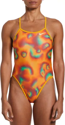 Nike Women's Multi Print Reversible Tie Back Swimsuit