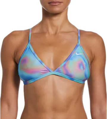 Nike Women's Multi Print Tieback Bikini Swim Top