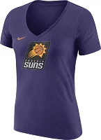 Nike Women's Phoenix Suns Purple Logo V-Neck T-Shirt