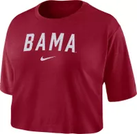 Nike Women's Alabama Crimson Tide Crimson Dri-FIT Logo Cropped T-Shirt