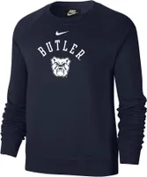 Nike Women's Butler Bulldogs Blue Varsity Arch Logo Crew Neck Sweatshirt