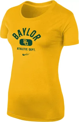 Nike Women's Baylor Bears Gold Logo Dri-FIT Legend T-Shirt