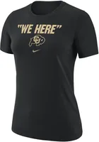 Nike Women's Colorado Buffaloes Black We Here T-Shirt