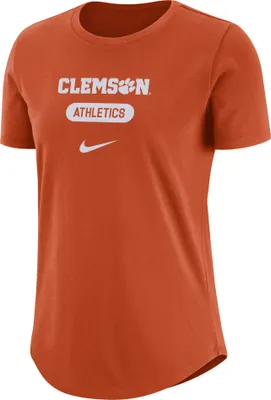 Nike Women's Clemson Tigers Orange University Athletics Pill Swoosh T-Shirt