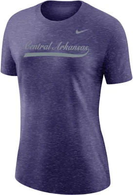 Nike Women's Central Arkansas Bears  Purple Varsity Script T-Shirt