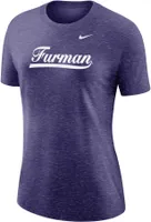 Nike Women's Furman Paladins Purple Varsity Script T-Shirt