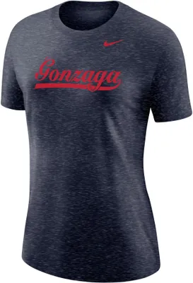 Nike Women's Gonzaga Bulldogs Blue Varsity Script T-Shirt