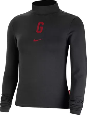 Nike Women's Georgia Bulldogs Black Essential Mock Neck Long Sleeve Shirt
