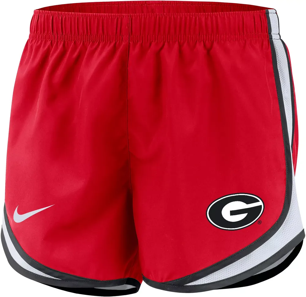 Nike Women's Georgia Bulldogs Red Dri-FIT Tempo Running Shorts