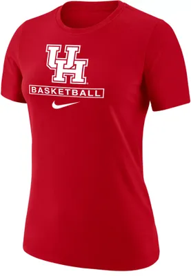 Nike Women's Houston Cougars Red Basketball Core Cotton T-Shirt