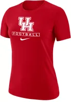 Nike Women's Houston Cougars Red Football Core Cotton T-Shirt
