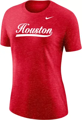 Nike Women's Houston Cougars Red Varsity Script T-Shirt