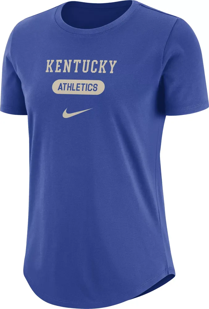 Nike Women's Kentucky Wildcats Blue University Athletics Pill Swoosh T-Shirt