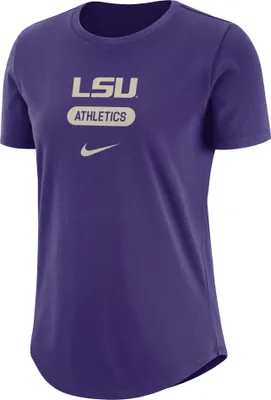 Nike Women's LSU Tigers Purple University Athletics Pill Swoosh T-Shirt