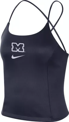 Nike Women's Michigan Wolverines Blue Icon Clash Tieback Tank Top