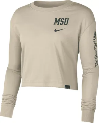 Nike Women's Michigan State Spartans Rattan Jr Varsity Long Sleeve T-Shirt