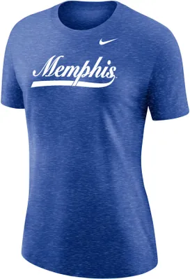 Nike Women's Memphis Tigers Blue Varsity Script T-Shirt