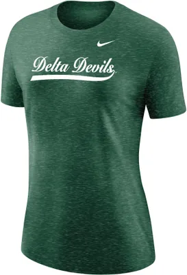 Nike Women's Mississippi Valley State Delta Devils Forest Green Varsity Script T-Shirt