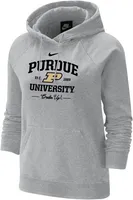 Nike Women's Purdue Boilermakers Grey Varsity Pullover Hoodie