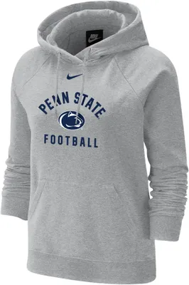 Nike Women's Penn State Nittany Lions Football Grey Varsity Pullover Hoodie