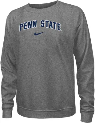 Nike Women's Penn State Nittany Lions Grey Varsity Crew Neck Sweatshirt