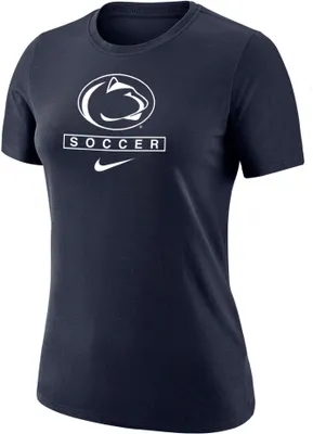 Nike Women's Penn State Nittany Lions Blue Soccer Core Cotton T-Shirt