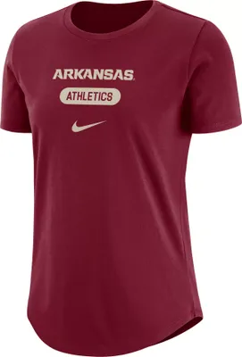 Nike Women's Arkansas Razorbacks Cardinal University Athletics Pill Swoosh T-Shirt