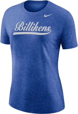 Nike Women's Saint Louis Billikens Blue Varsity Script T-Shirt