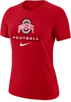 Nike Women's Ohio State Buckeyes Scarlet Football Core Cotton T-Shirt