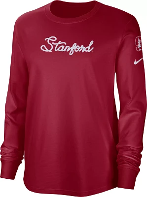 Nike Women's Stanford Cardinal Cotton Letterman Long Sleeve T-Shirt