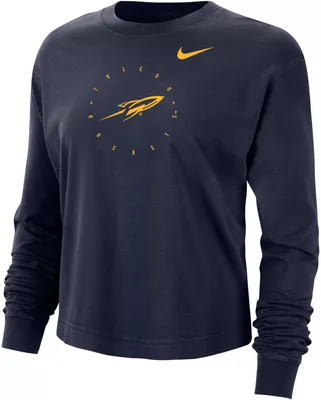 Nike Women's Toledo Rockets Midnight Blue Boxy Cropped Long Sleeve T-Shirt